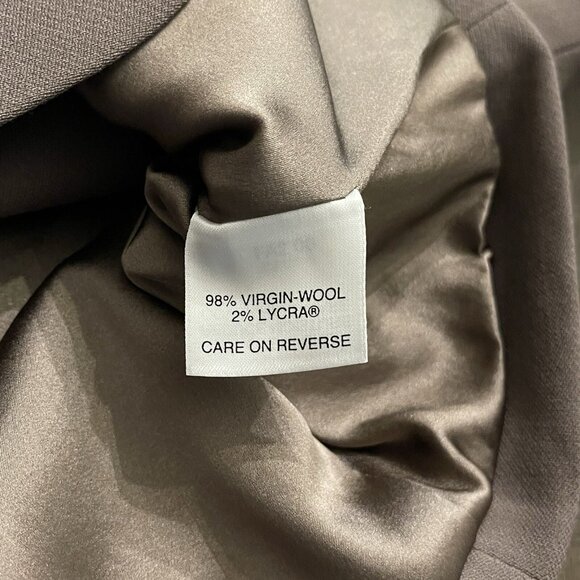 Vintage St. John Collection By Marie Gray Brown Santana Knit Blazer Jacket SZ 6 - Picture 11 of 13